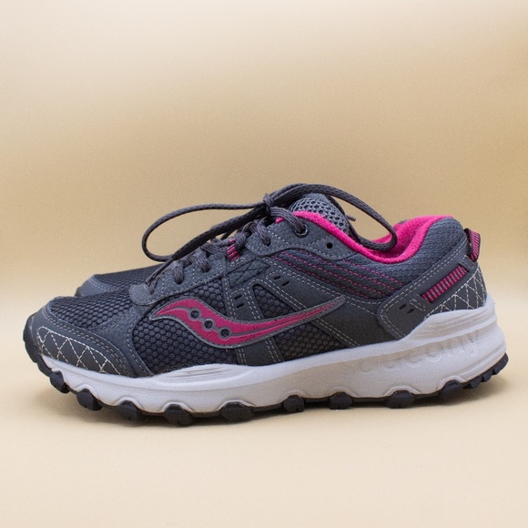 Saucony Grid Raptor TR 2 Gray Running Shoes S15427-5 Women's Size 9 - Picture 1 of 8